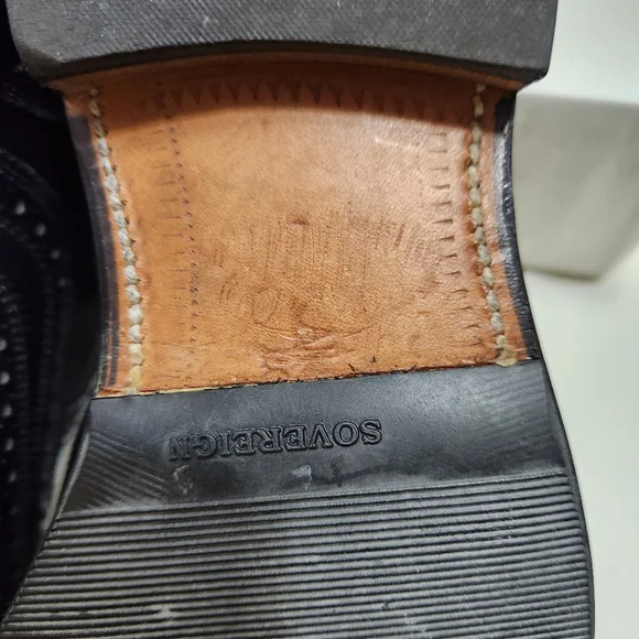 ALLEN EDMONDS BLACK DRESS SHOES SIZE 9.5 - Picture 10 of 14